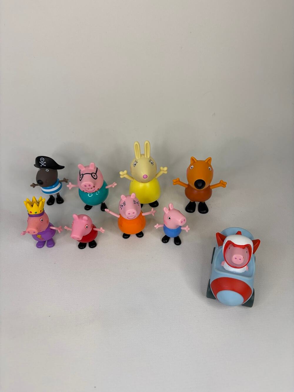 Peppa Pig Kids Character Toy Figures Lot Pretend Play Toys Lot of 9